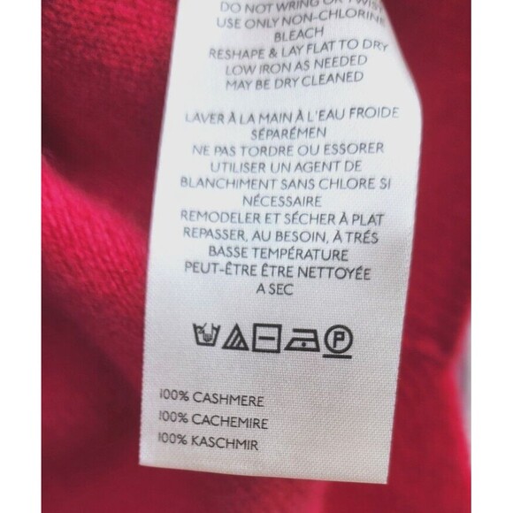 Free People Easy Street 100% Cashmere Women Hot Pink Oversize Sweater Sz S - Picture 6 of 11